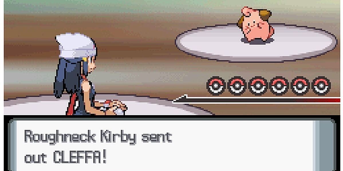 Battling Roughneck Kirby in Pokemon Diamond & Pearl