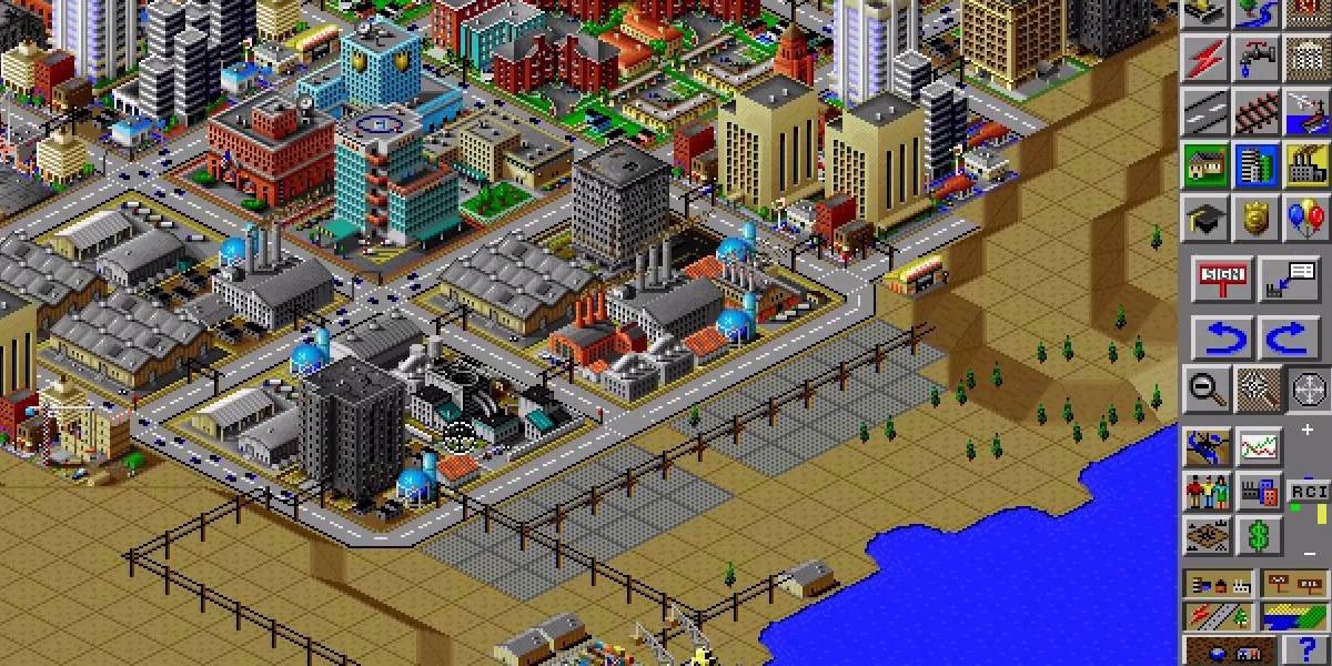 SimCity 2000 large desert city
