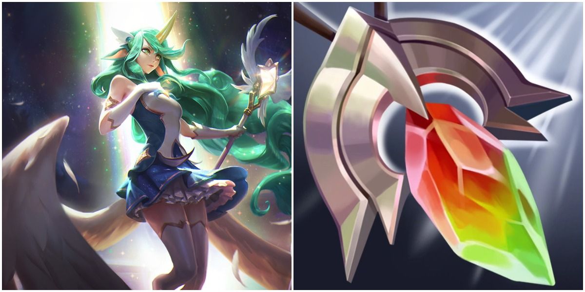 Soraka next to the icon for Redemption in League of Legends