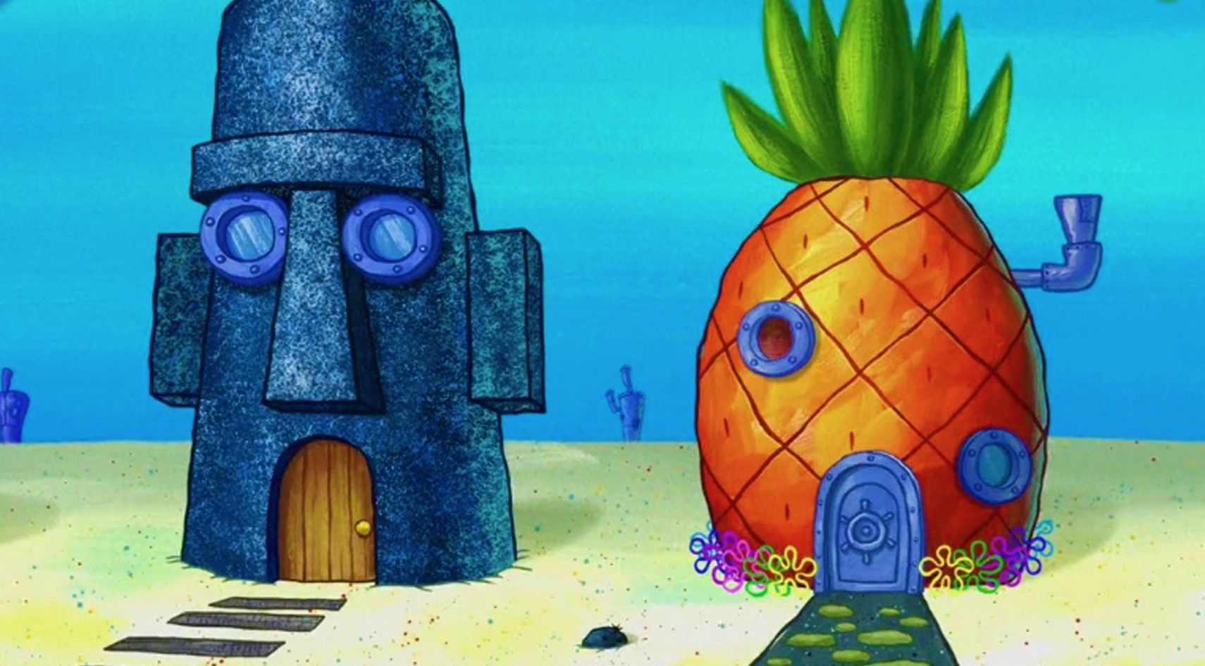 Yep, Somebody's Made SpongeBob, Patrick, And Squidward's Houses In Valheim