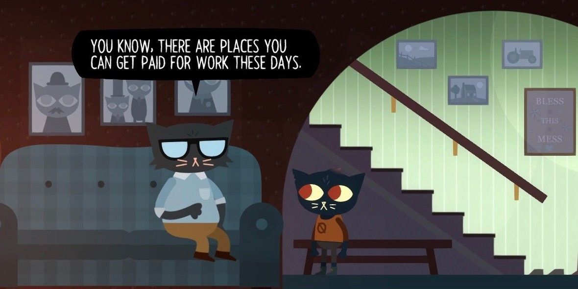 Stan and Mae talking in Night in the Woods