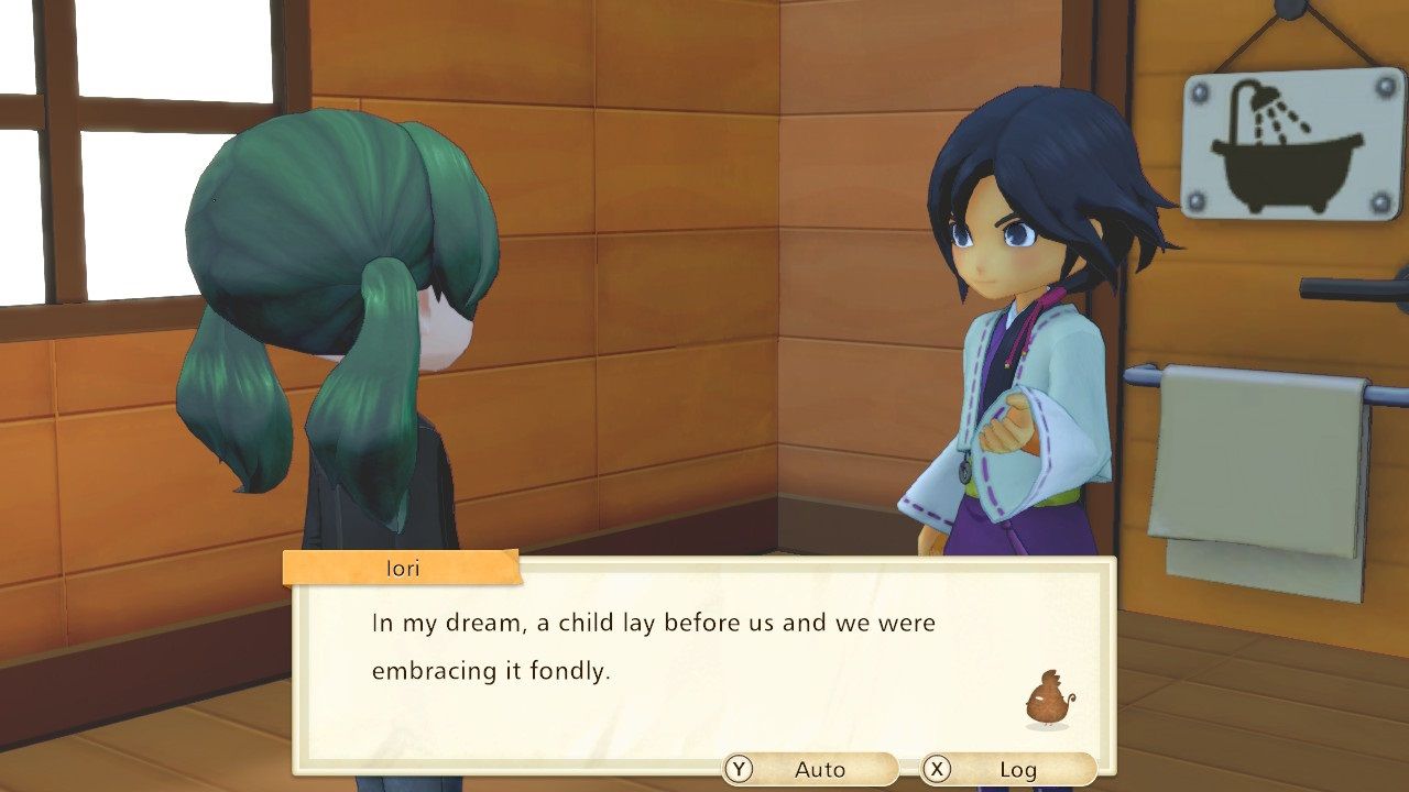 Story of Seasons Pioneers of Olive Town dreaming of a child cutscene