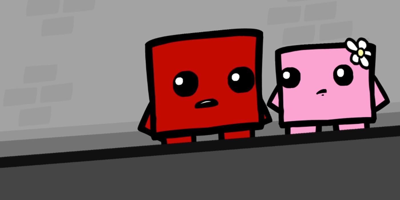 Super Meat Boy and Bandage Girl