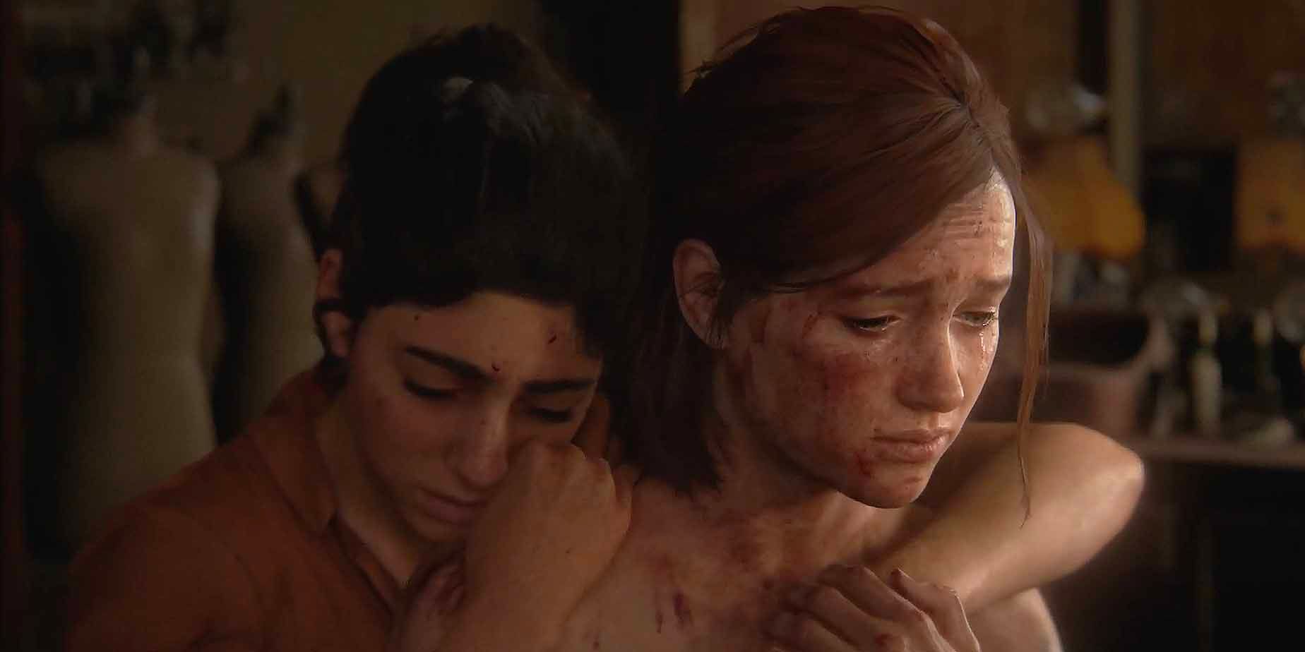 Ellie and Dina in The Last Of Us 2.