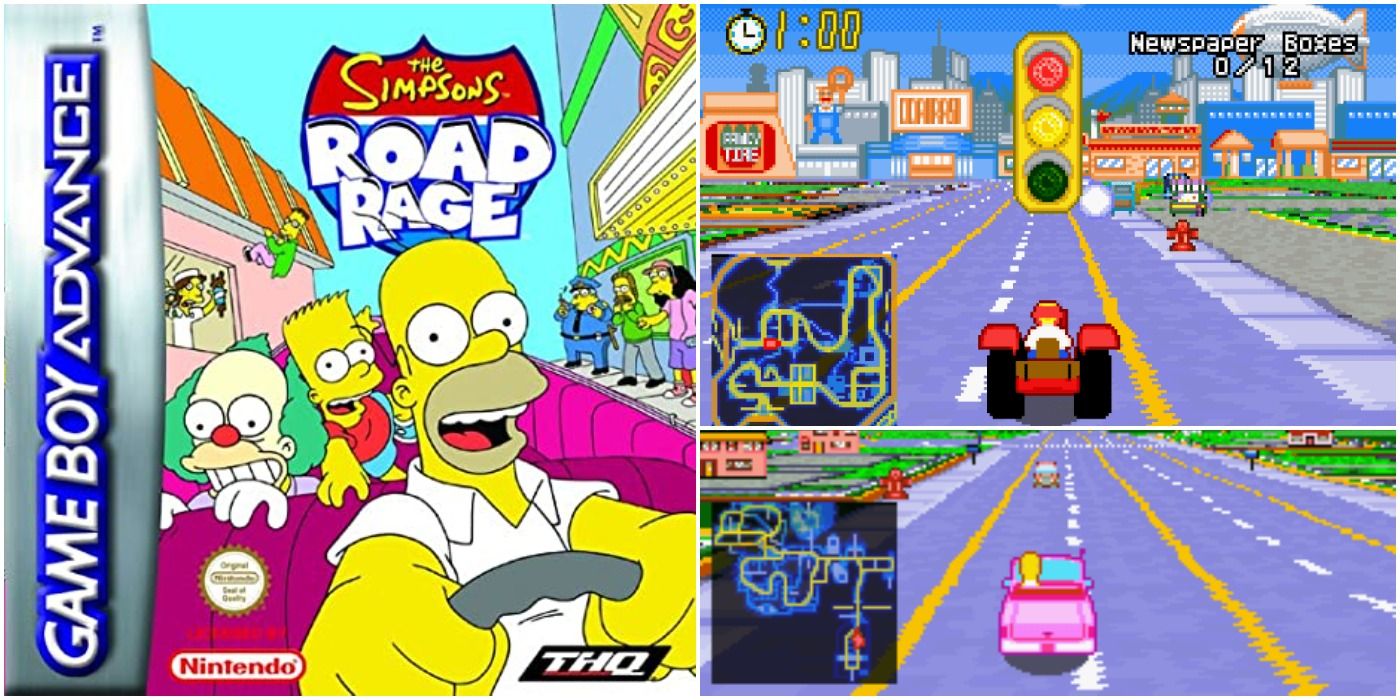 The Simpsons Road Rage Game Boy Advance