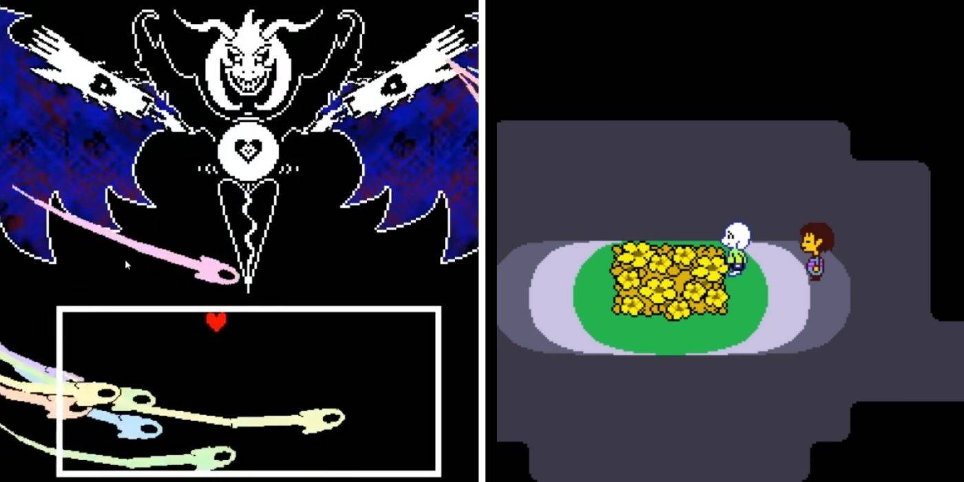 Undertale Differences In Flowey Interactions Between Pacifist And Genocide Routes