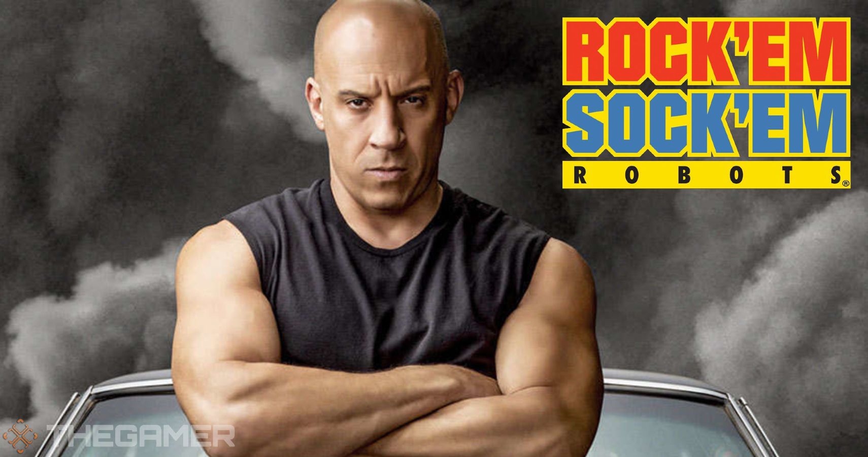 Actor Vin Diesel for the announcement of the Rock'em Sock'em Robots movie