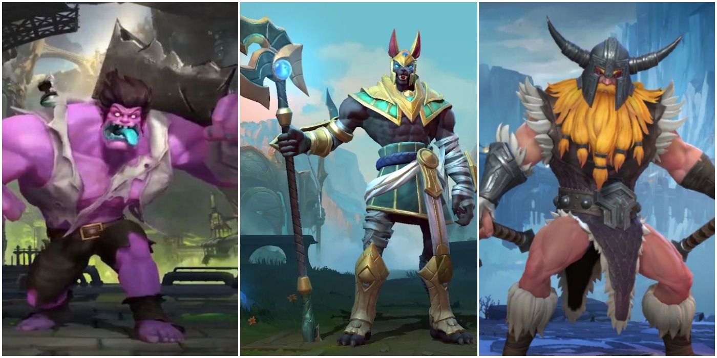 League of Legends Wild Rift Mundo, Nasus, and Olaf