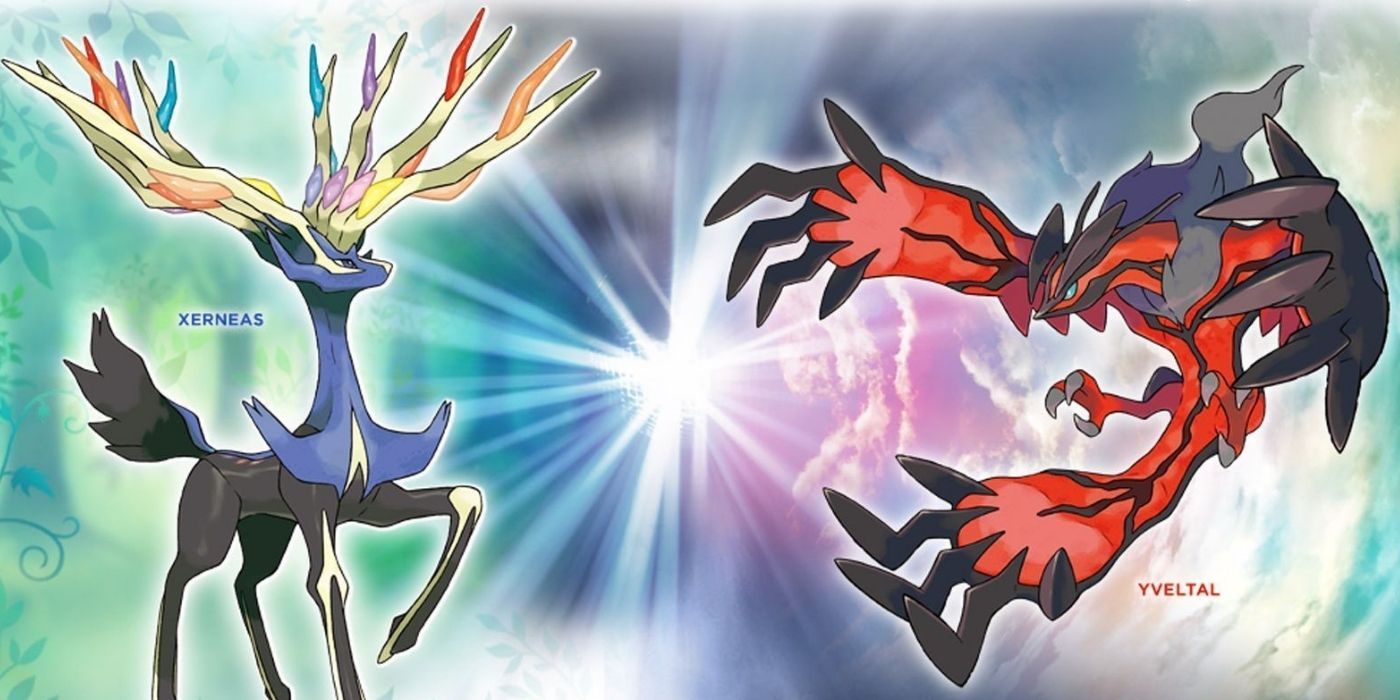 Xerneas and Yvetal As They Appear On An Official Poster