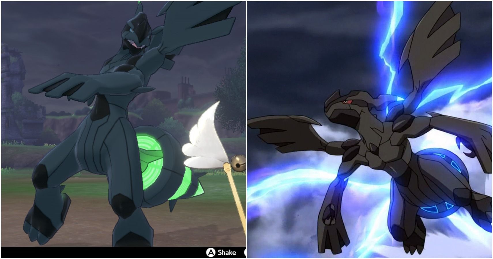 Zekrom, Reshiram and Kyurem Comparison