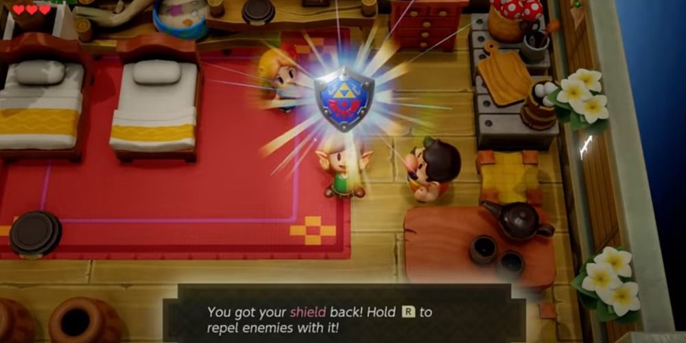 Hero's Shield in Link's Awakening
