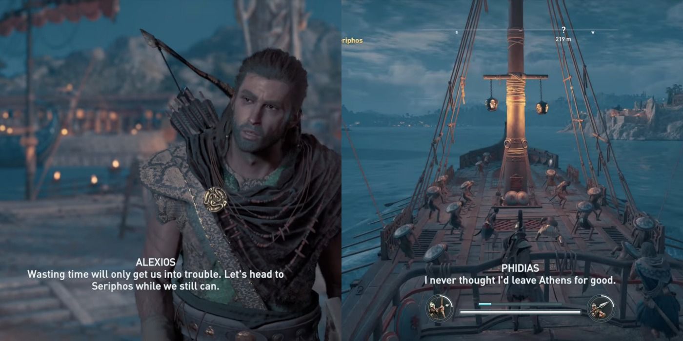 Phidias leaves Athens in Assassin's Creed Odyssey