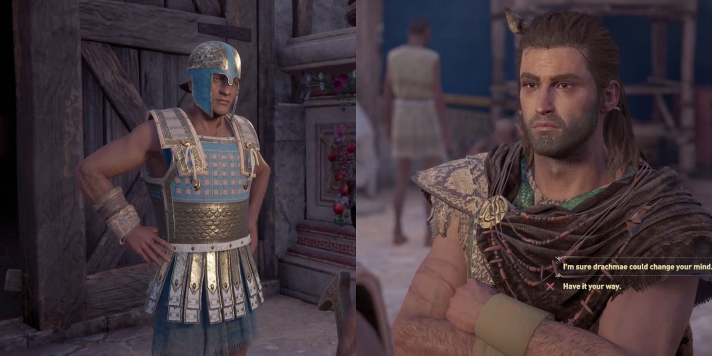 Talk to Phidias' Guard in Assassin's Creed Odyssey