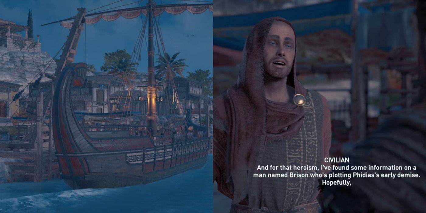 Land at Seriphos with Phidias in Assassin's Creed Odyssey