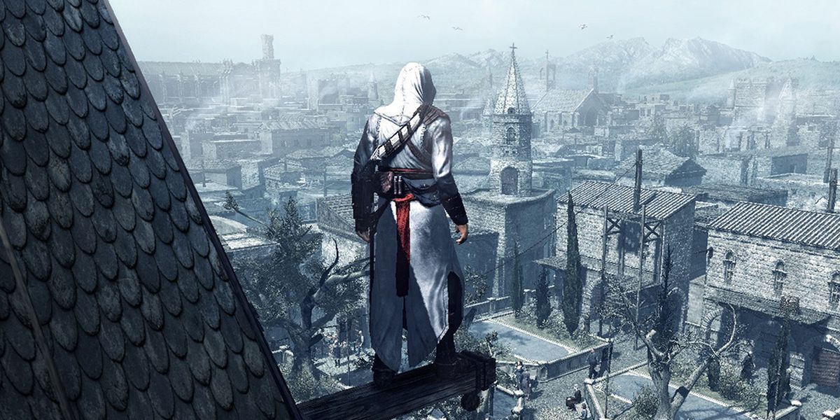 Assassin's Creed Screenshot Of Altair Looking Over City
