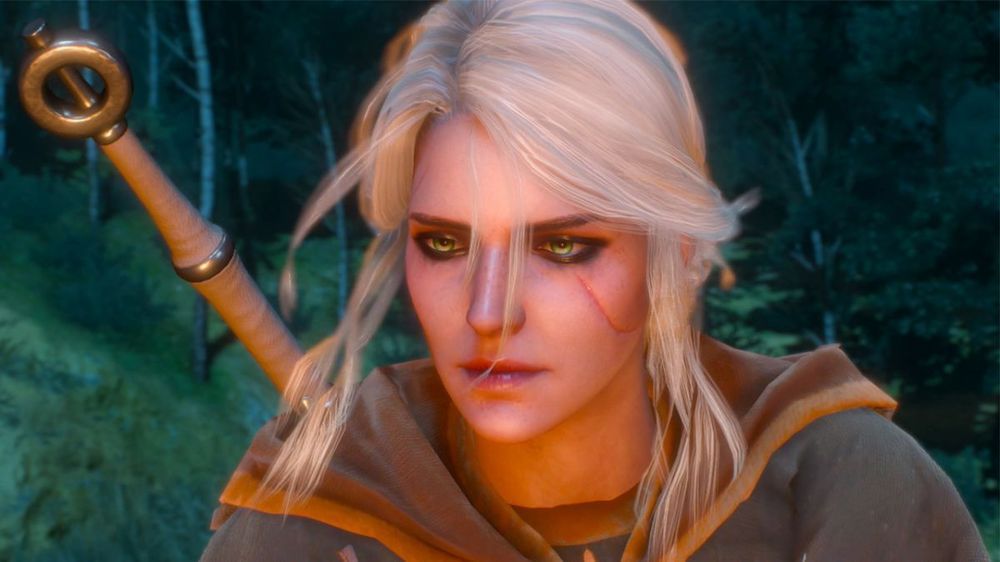 ciri witcher sword forest
