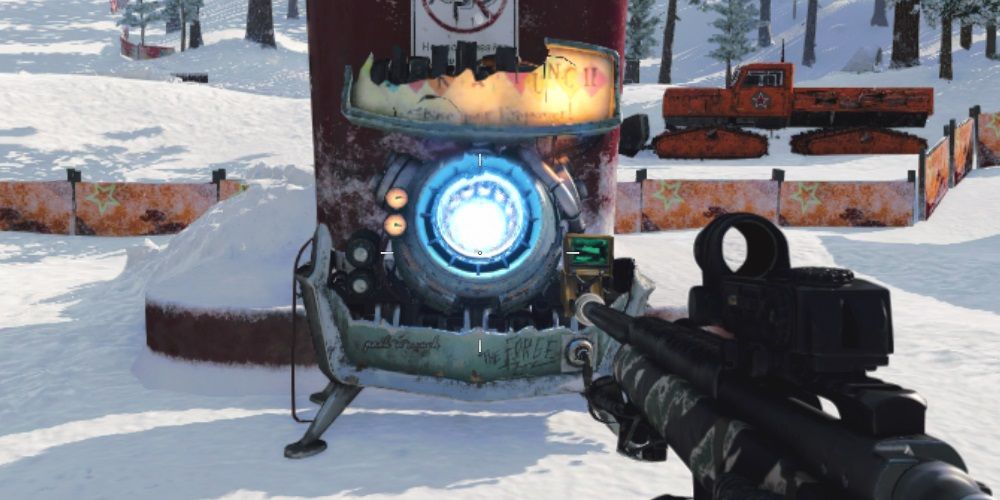cod zombies pack a punch machine in alpine