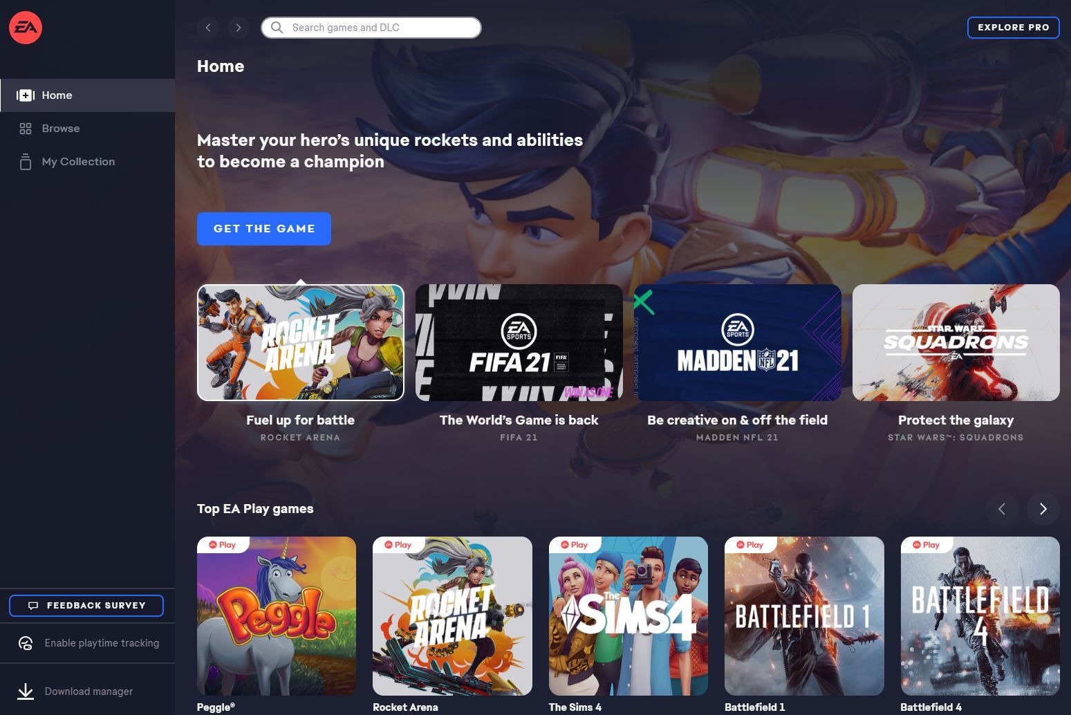 how to link game pass to ea play pc