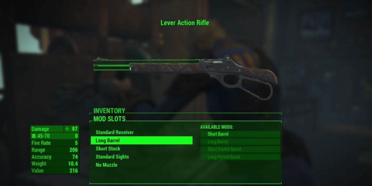 lever action rifle in fallout 4