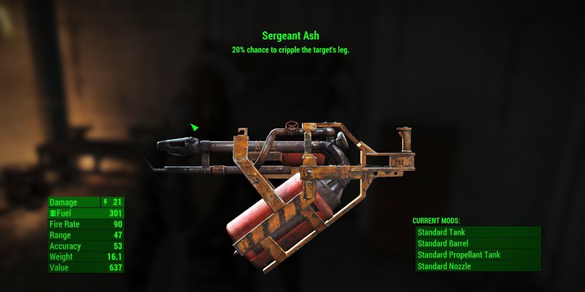 sergeant ash weapon in fallout 4