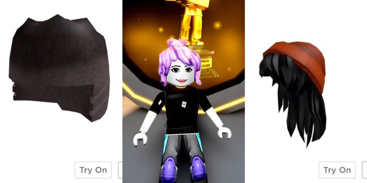 how to equip 2 hairs in roblox