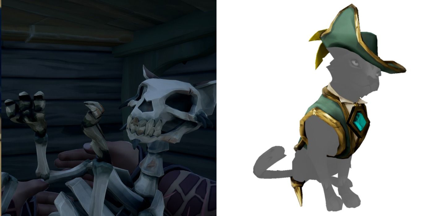Sea Of Thieves All Of The Cats You Can Purchase Their Outfits