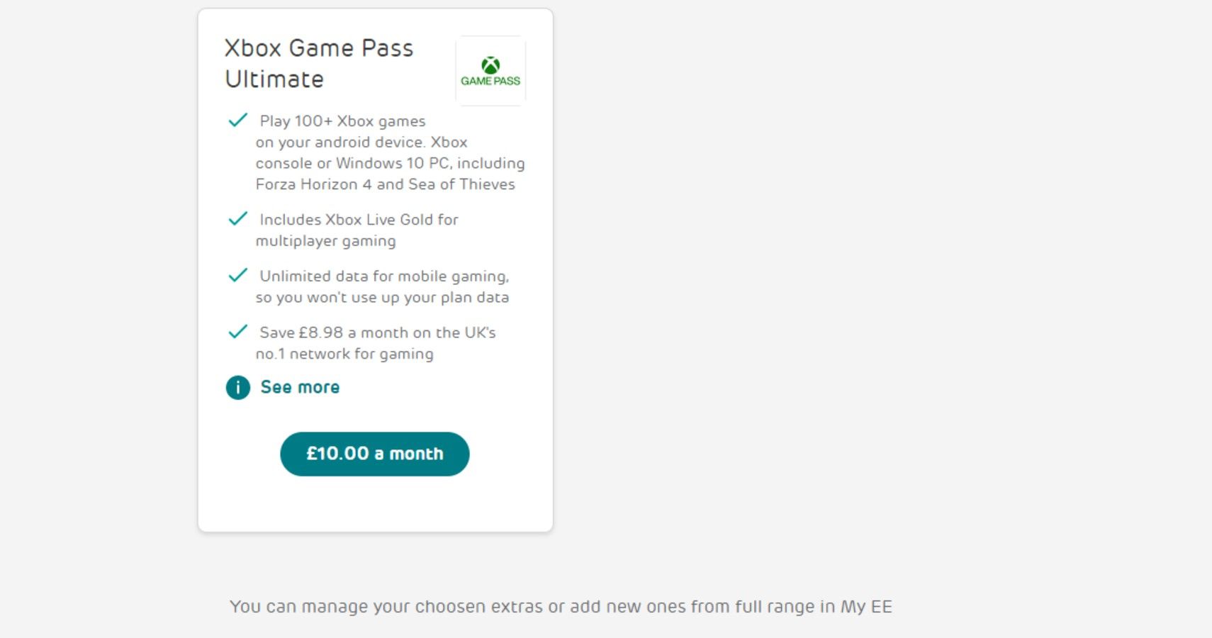 game pass ee