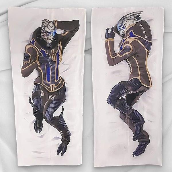 Body Pillow of Garrus from Mass Effect