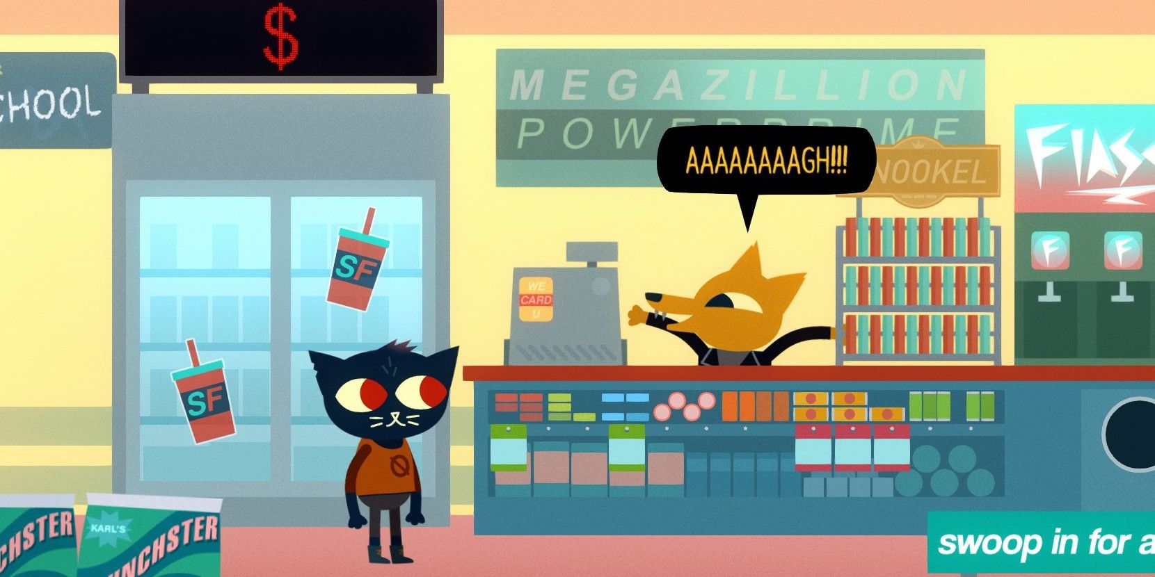 Greg and Mae reunite in Night in the Woods