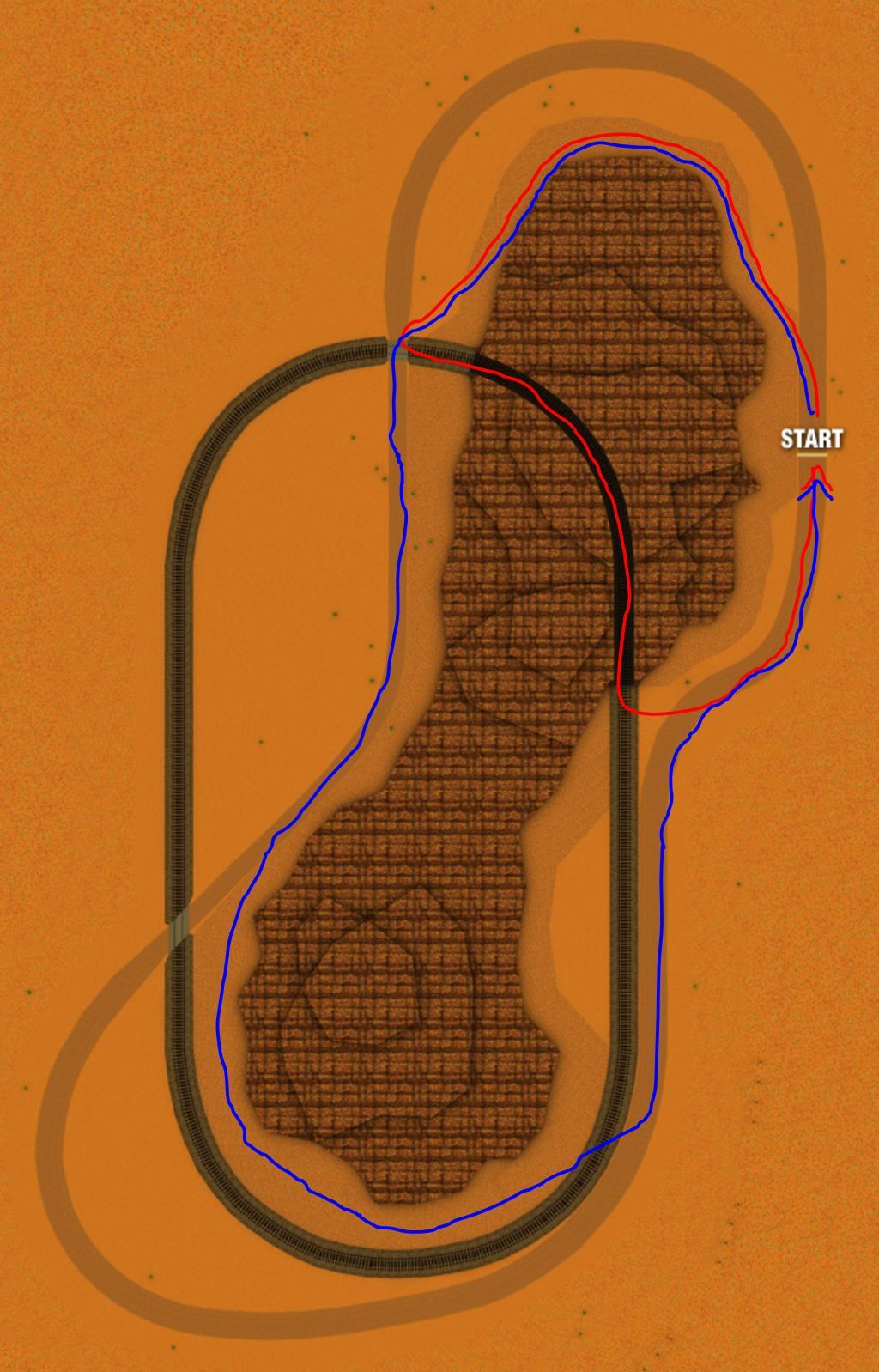 Mario Kart 64 Kalimari Desert Paths