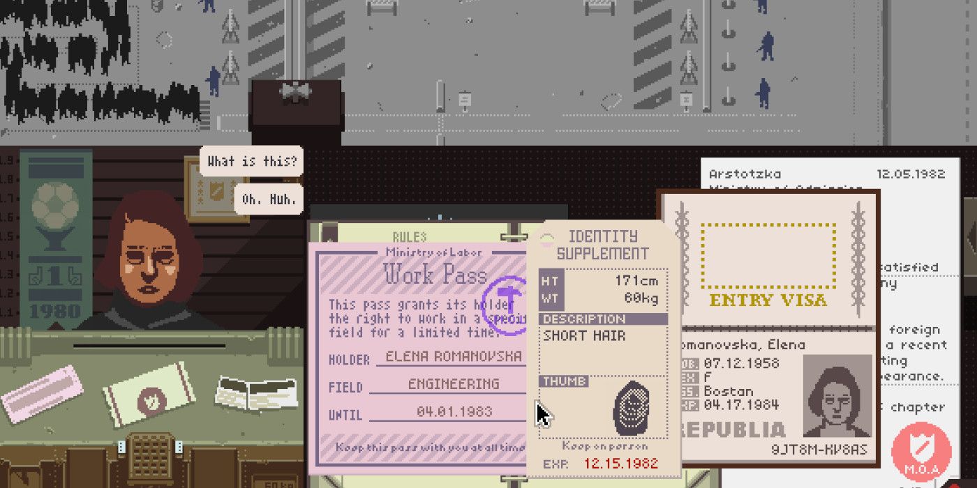 A woman gets her passport approved in Papers, Please