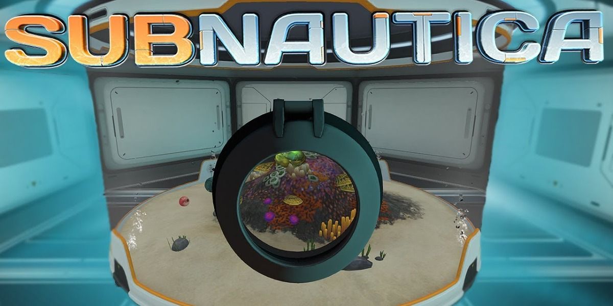 alien containment with a hatch in Subnautica