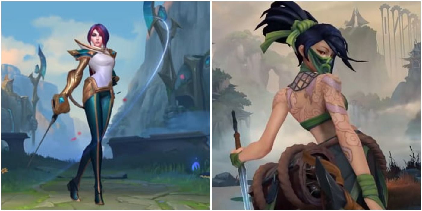 Features Fiora and Akali from League of Legends: Wild Rift