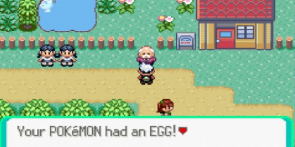 receiving an egg from the Hoenn daycare man.