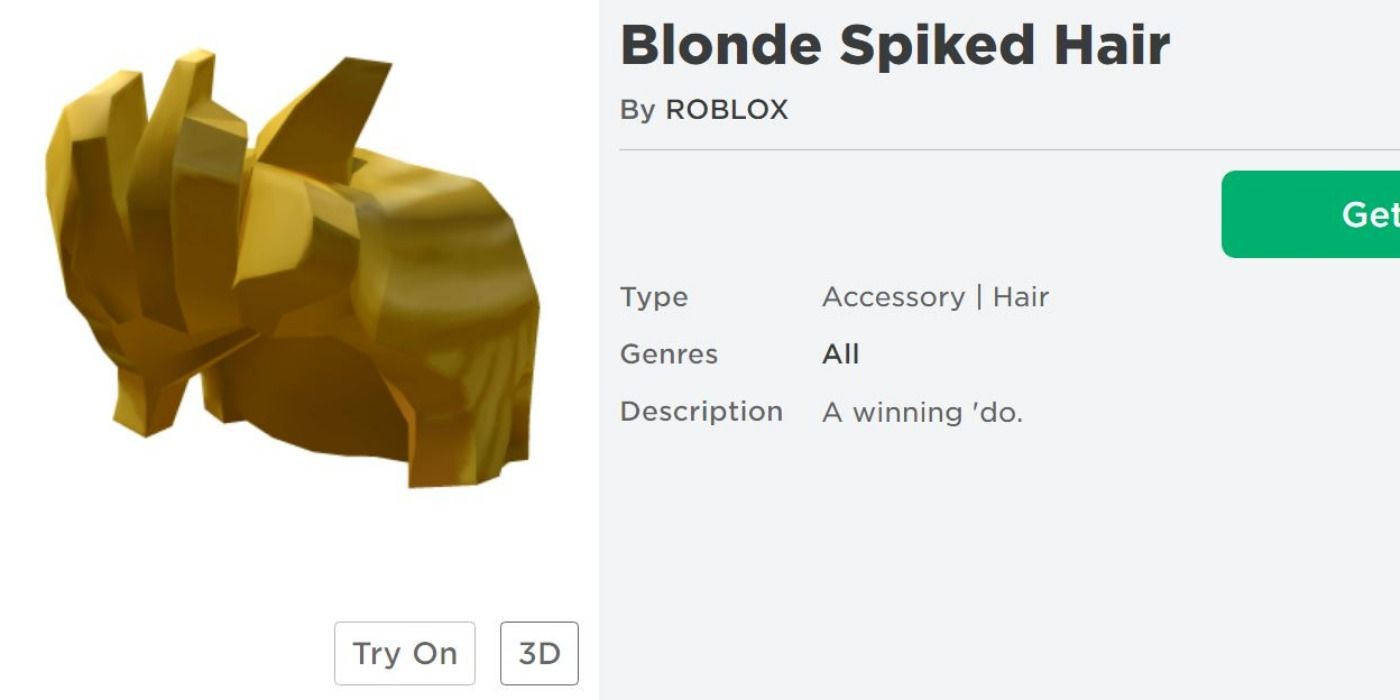1. "Blonde Spiked Hair" - Roblox Catalog - wide 6