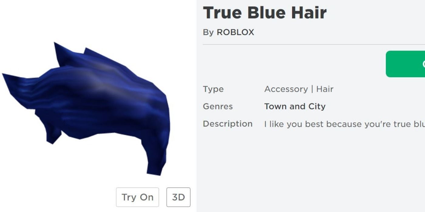1. "Beautiful Blue Hair" - Roblox Catalog - wide 1