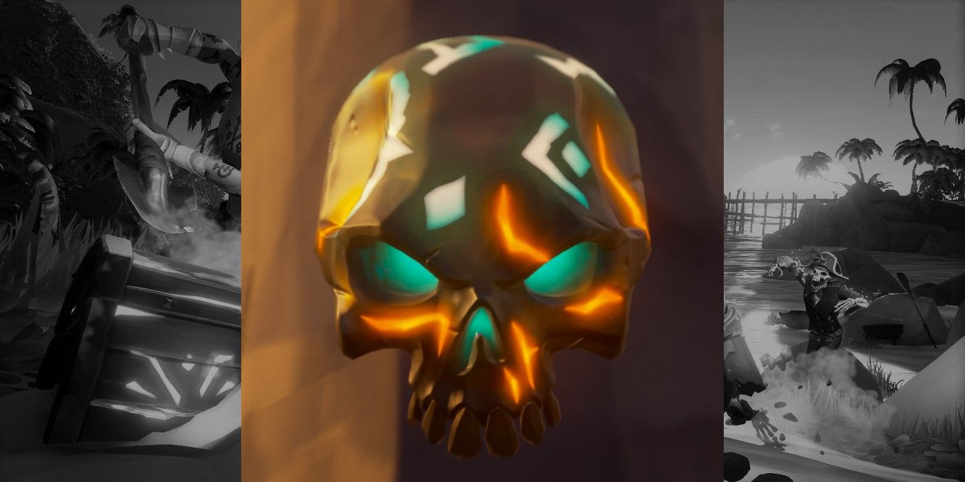 Ashen Disgraced Bounty Skull in the Sea of Thieves