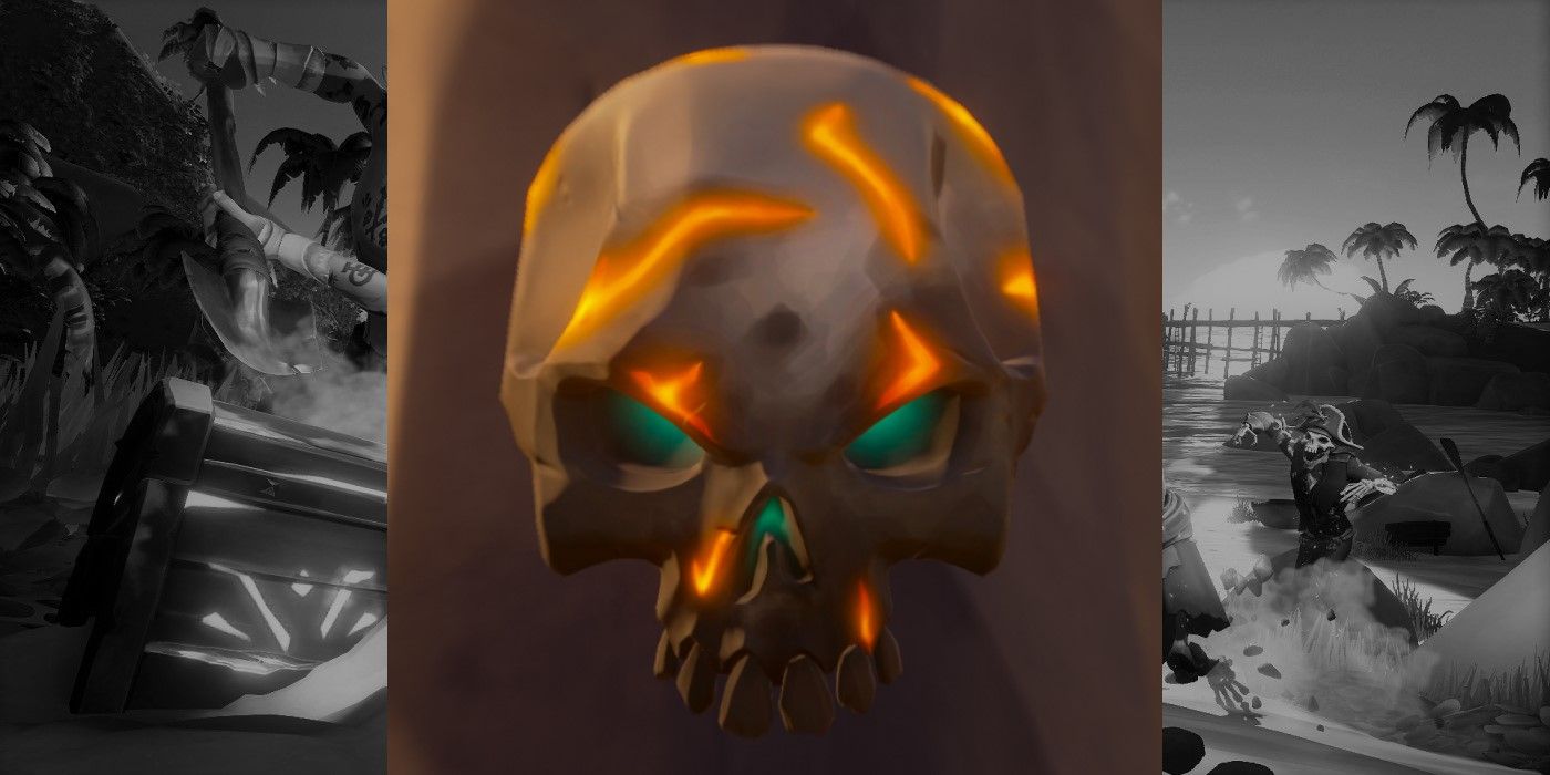 Ashen Foul Bounty Skull in the Sea of Thieves