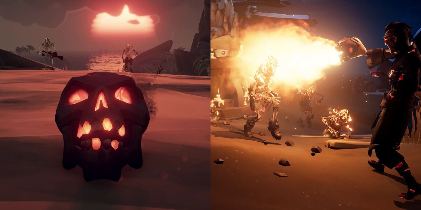 Ashen Winds Skull in Sea of Thieves