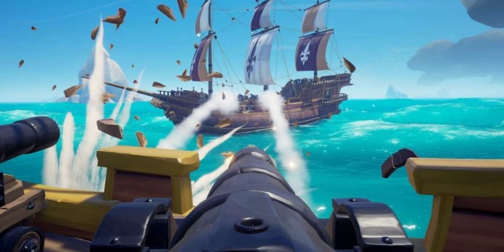 Cannons in Sea of Thieves