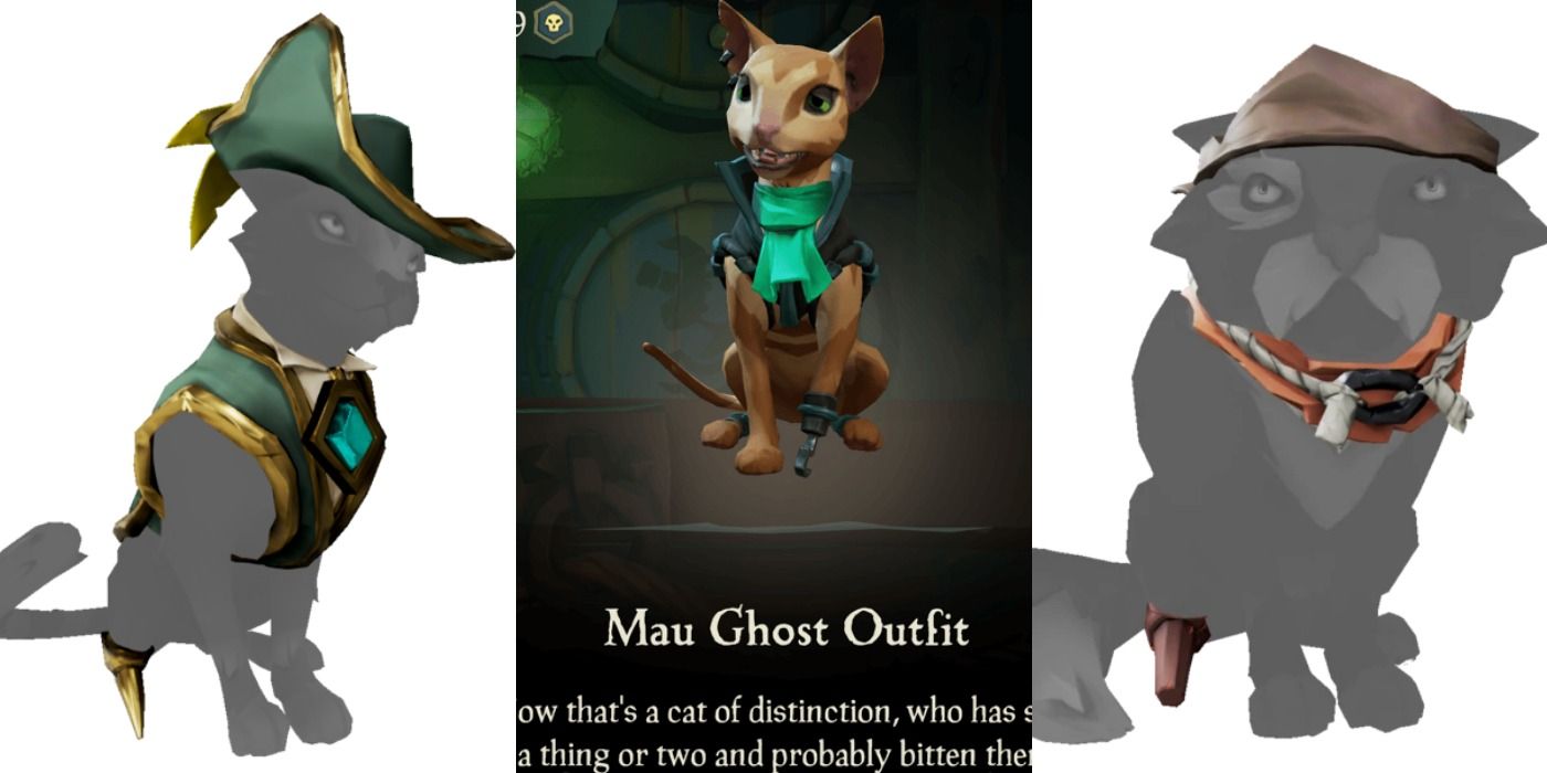 Cat outfits in Sea of Thieves