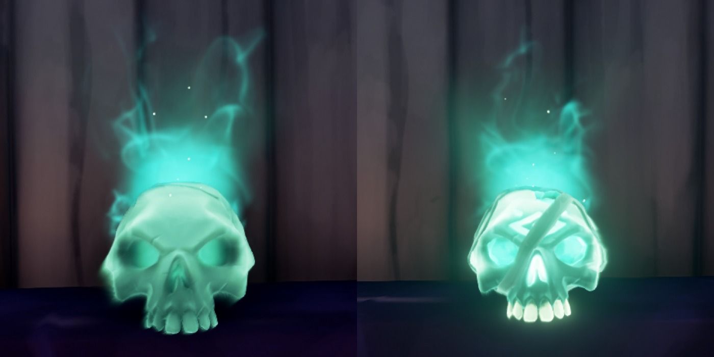 Ghostly Bounty Skulls in Sea of Thieves