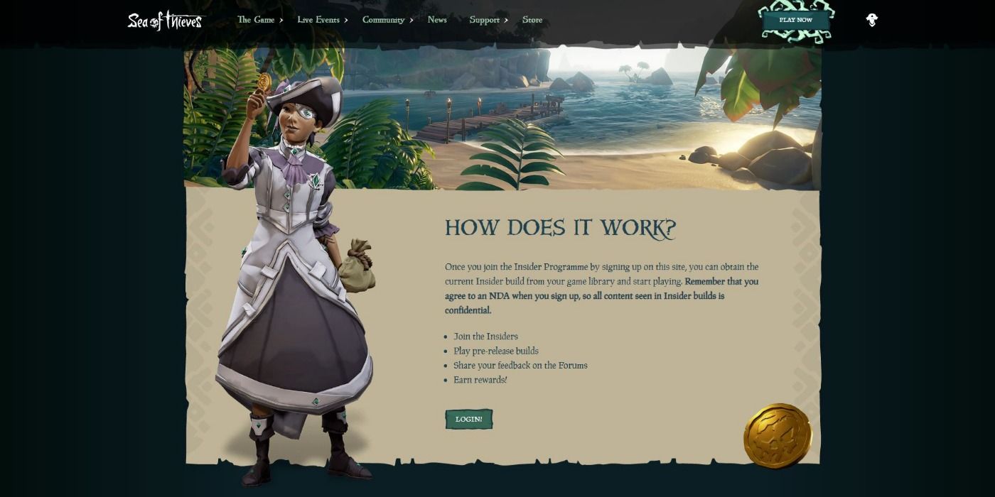 Insider Programme in Sea of Thieves
