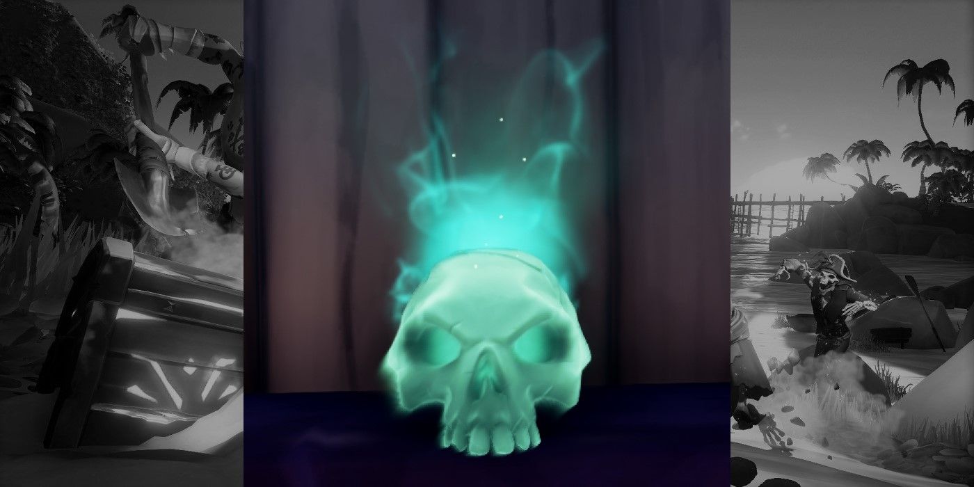 Skull of the Damned in the Sea of Thieves
