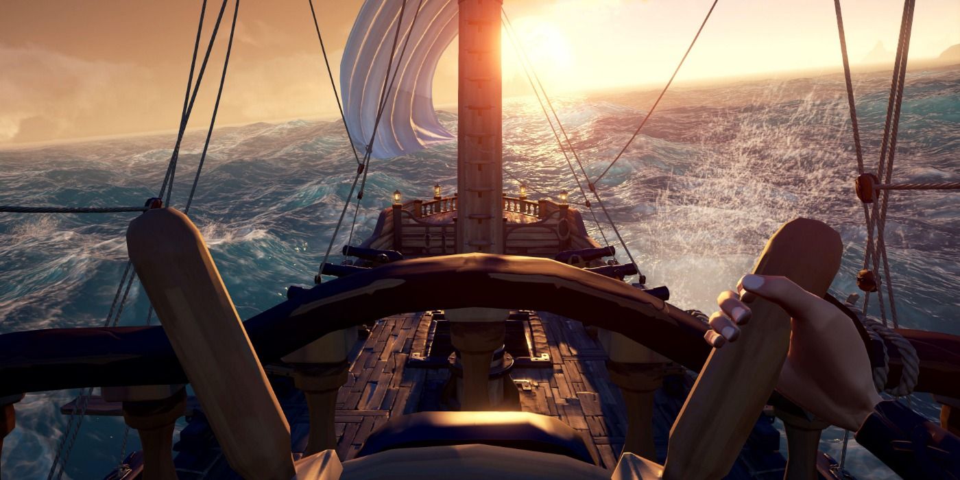 Sailing in Sea of Thieves