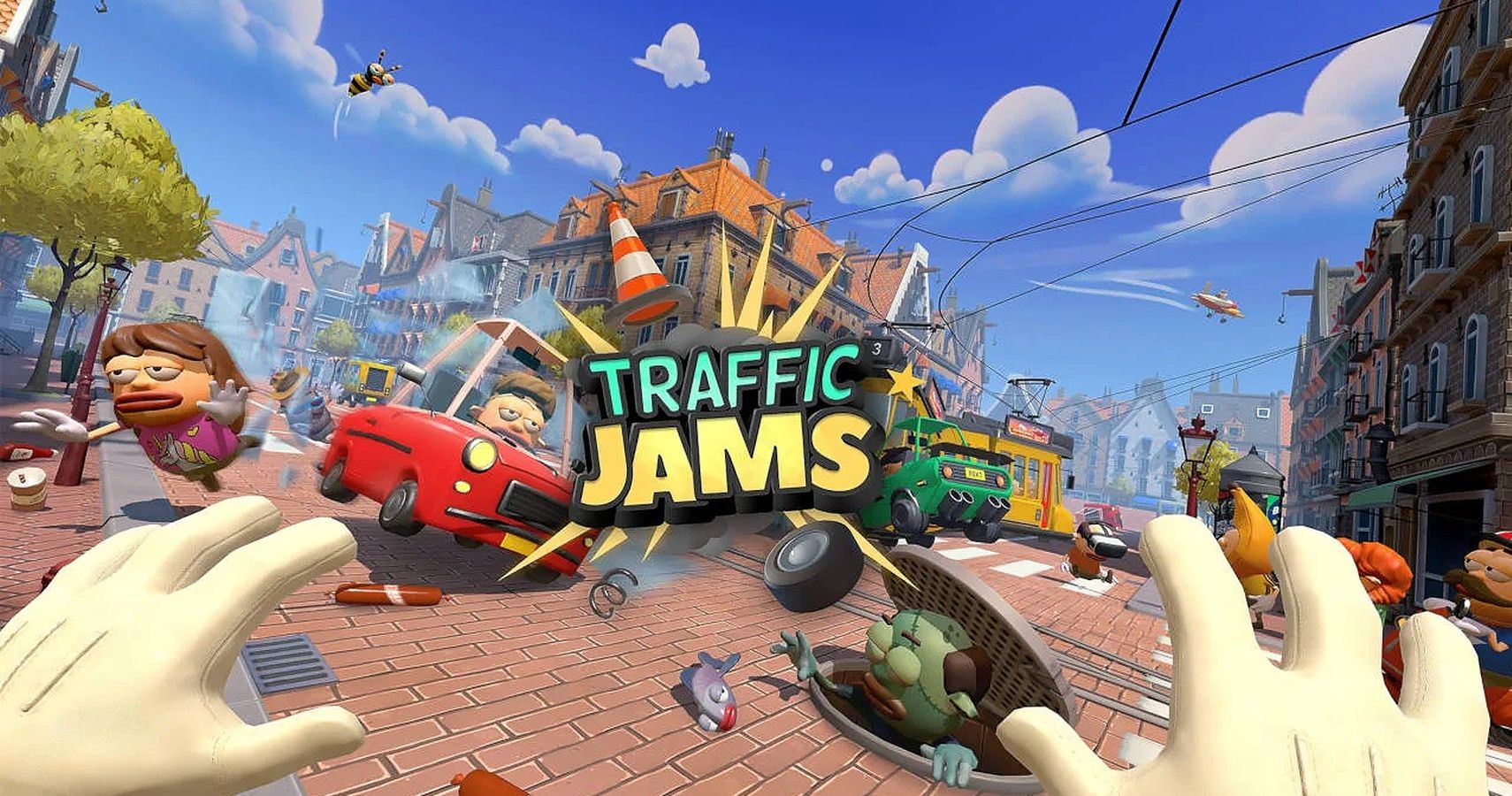 Title Screen of Traffic Jams for VR