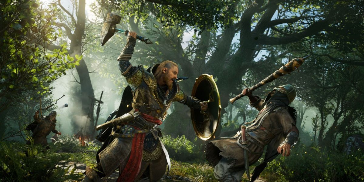 Assassin's Creed Valhalla Screenshot Of Eivor Attacking Enemy
