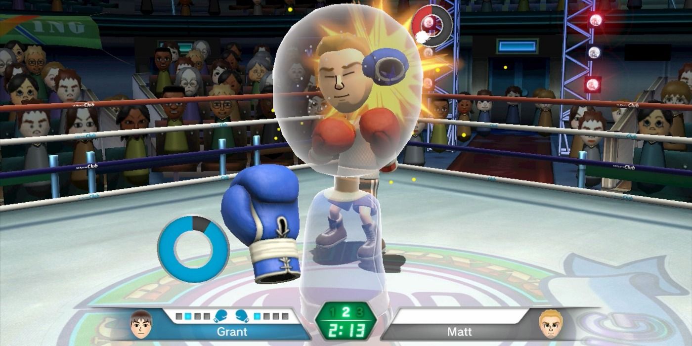 two Miis boxing in Wii Sports