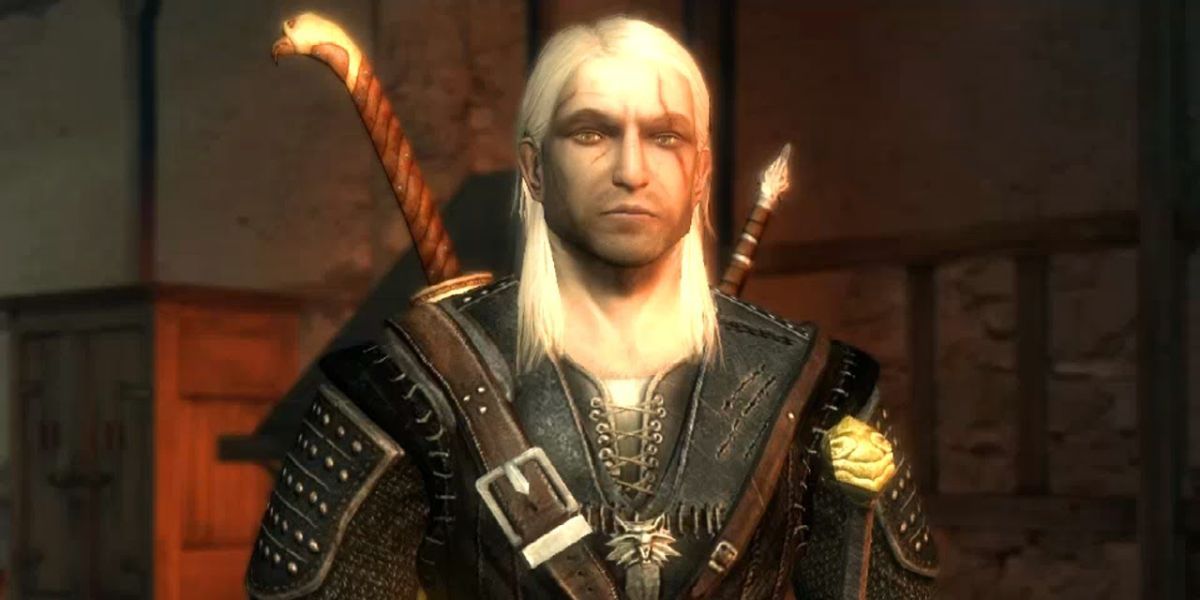 geralt staring in the witcher 1
