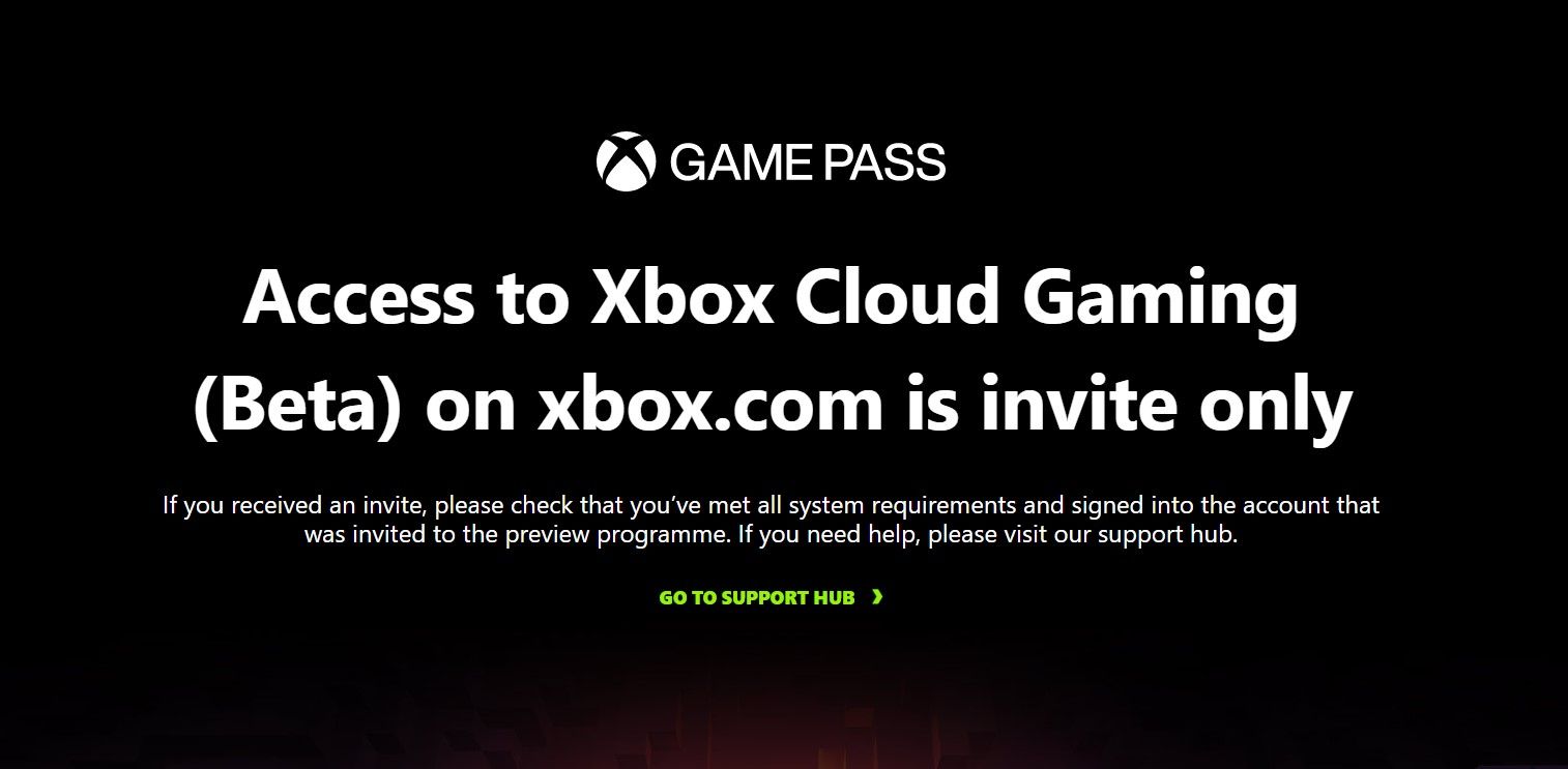 Xbox Cloud Gaming (Beta) on